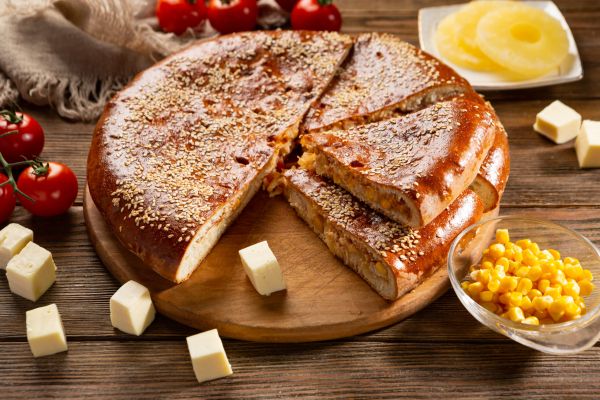 Пирог "Гавайский" с курицей Пирог "Гавайский" с курицей