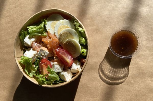 Салат з лососем. Салат з лососем.